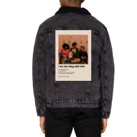 I Am Not Okay With This Alternate Minimalist Cover Poster Unisex Sherpa-lined Denim Jacket | Artistshot