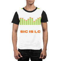 Music Is Life Music Is Love Equalizer Spectrum Analyzer T Shirt Graphic T-shirt | Artistshot