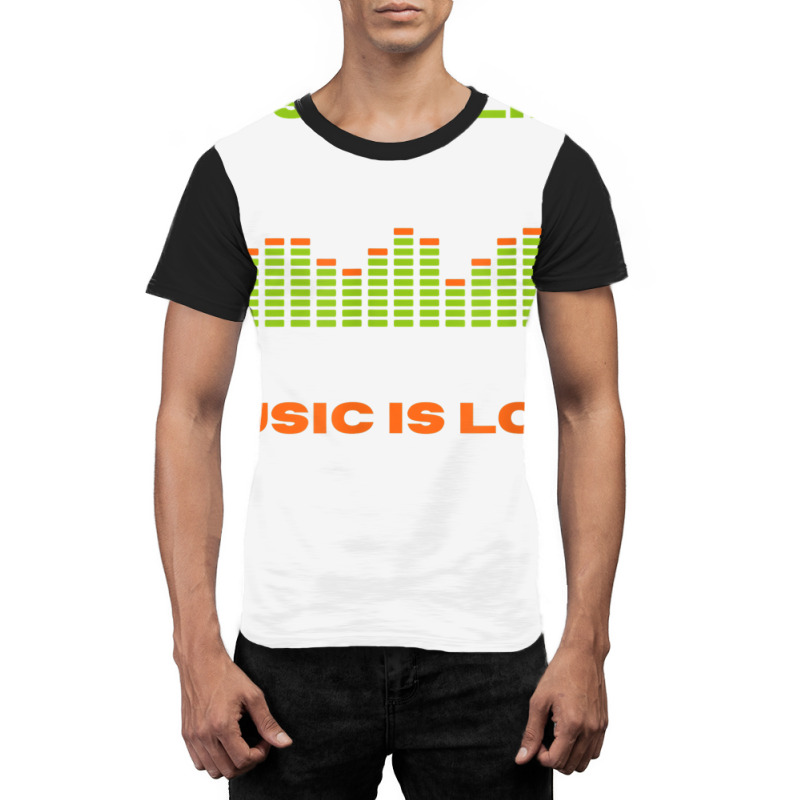 Music Is Life Music Is Love Equalizer Spectrum Analyzer T Shirt Graphic T-shirt by kleebbi | Artistshot