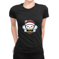 Save The Bee! Bee Christmas Ladies Fitted T-shirt | Artistshot