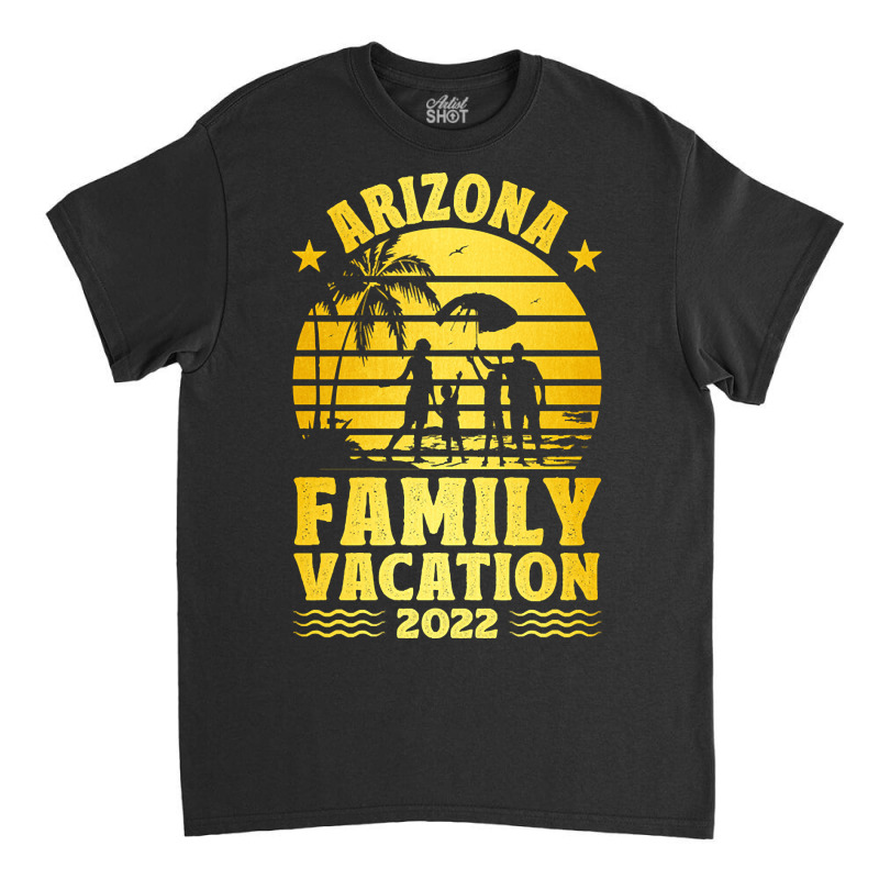 Arizona Family Vacation 2022 Gold Summer Vacation Trip Palm Trees Classic T-shirt by stumbledfeatures425 | Artistshot