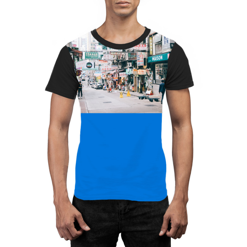 Hong Kong Vibes Feel The City Poster Hippie Graphic T-shirt by gavrikashten0 | Artistshot