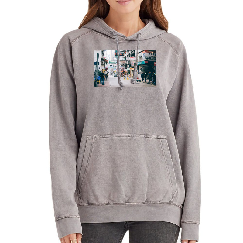 Hong Kong Vibes Feel The City Poster Hippie Vintage Hoodie by gavrikashten0 | Artistshot