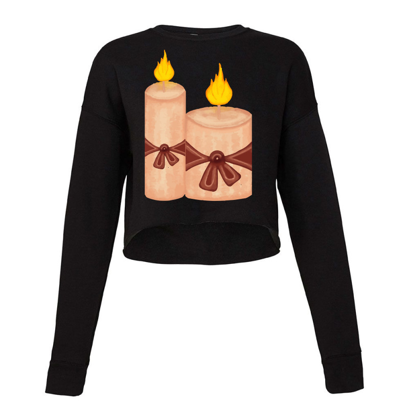 Candle Light Romantic Cropped Sweater by brushdatum98 | Artistshot