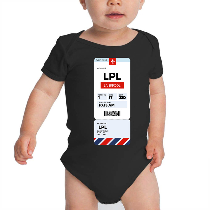 Liverpool Boarding Pass Baby Bodysuit | Artistshot