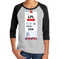 Liverpool Boarding Pass Youth 3/4 Sleeve | Artistshot