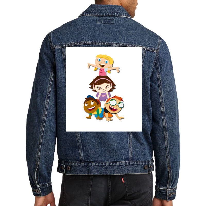 Little Einsteins Poster Aesthetic Men Denim Jacket | Artistshot