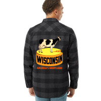 Wisconsin State Vintage Travel Decal 1 Flannel Shirt | Artistshot