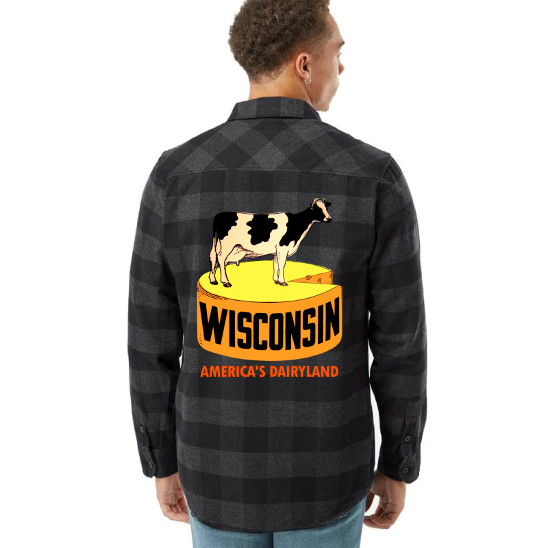 Wisconsin State Vintage Travel Decal 1 Flannel Shirt | Artistshot