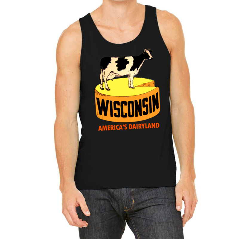 Wisconsin State Vintage Travel Decal 1 Tank Top | Artistshot