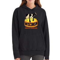 Wisconsin State Vintage Travel Decal 1 Vintage Hoodie | Artistshot