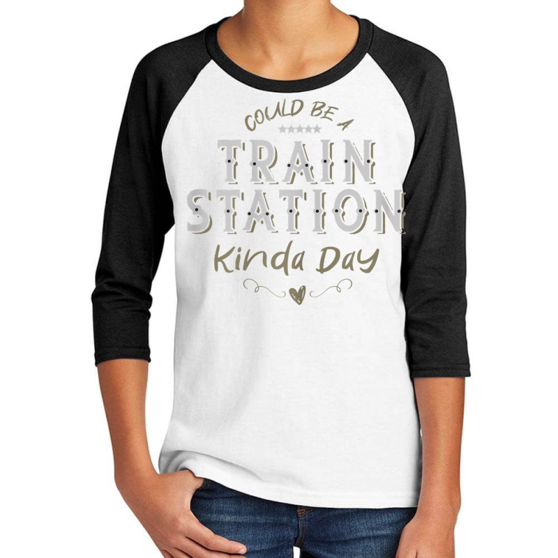 Womens Could Be A Train Station Kinda Day, Vintage Country Music T Shi Youth 3/4 Sleeve by catotdmontis | Artistshot