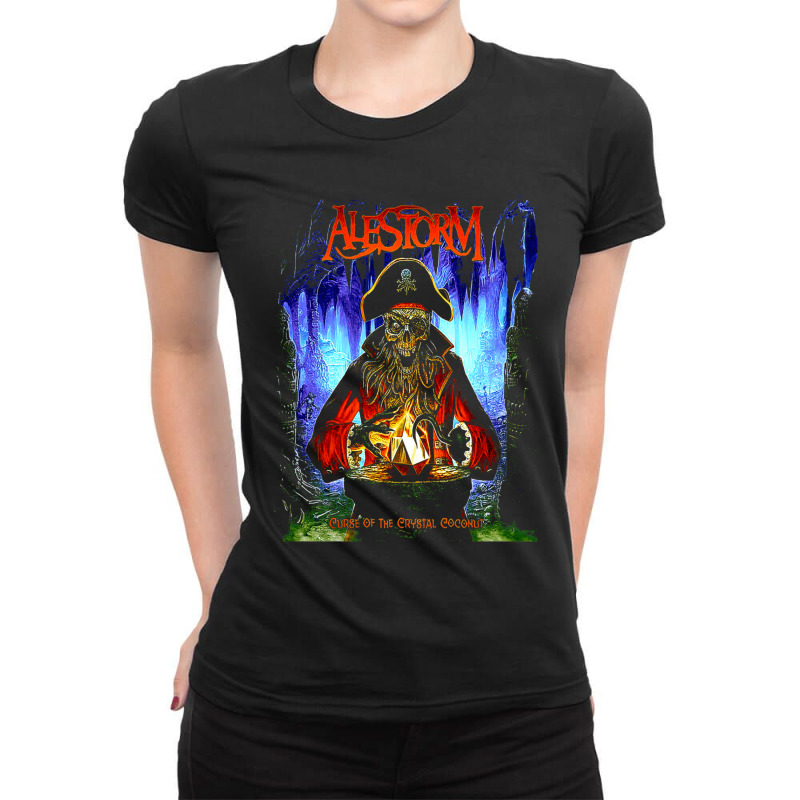 Curse Of The Crystal Coconut  Alestorm 01 Trending 1 Ladies Fitted T-Shirt by CrystalWanda | Artistshot