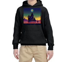 Castle In The Night Youth Hoodie | Artistshot