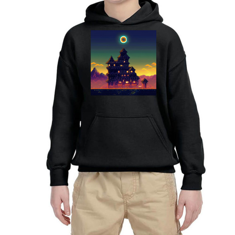 Castle In The Night Youth Hoodie | Artistshot