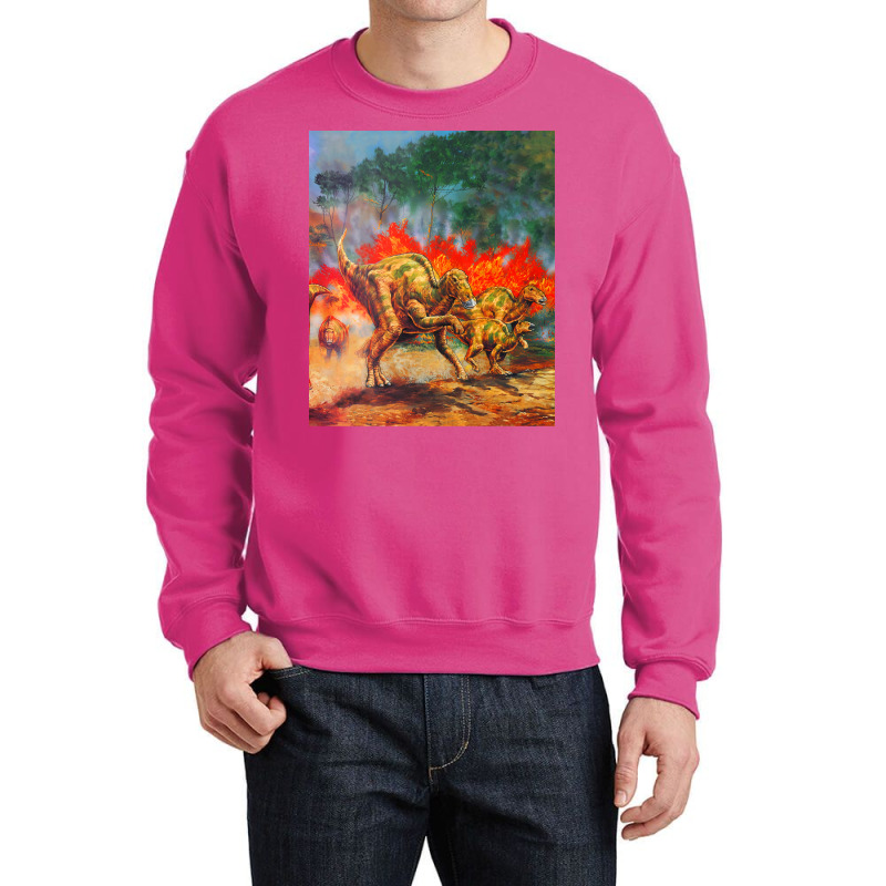 Hadrosaurus Poster 80s Crewneck Sweatshirt | Artistshot