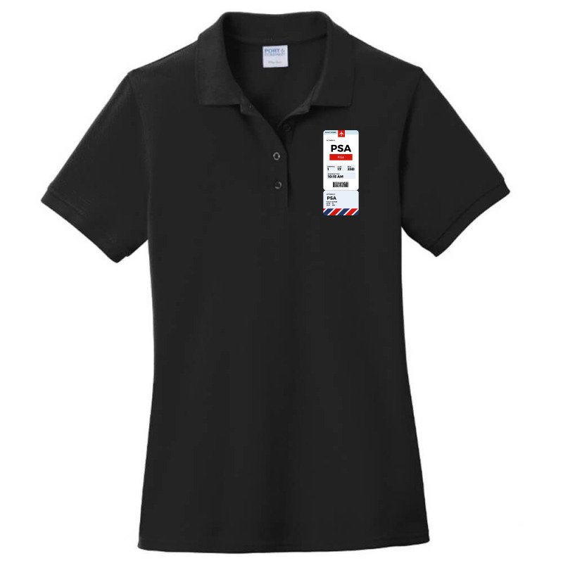 Pisa Boarding Pass Ladies Polo Shirt by saddestrent378 | Artistshot