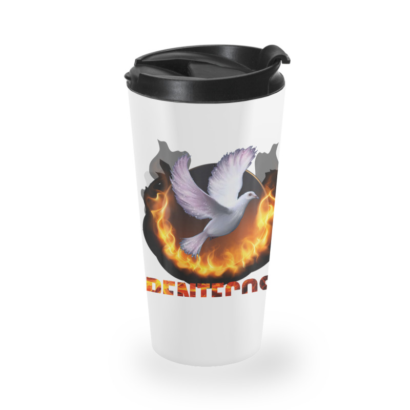 Pentecost Doves Fire Flame Holy Spirit Catholic Travel Mug | Artistshot