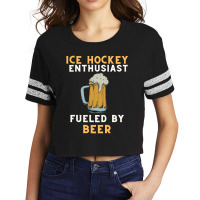 Beer Fueled Ice Hockey Scorecard Crop Tee | Artistshot