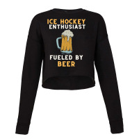 Beer Fueled Ice Hockey Cropped Sweater | Artistshot