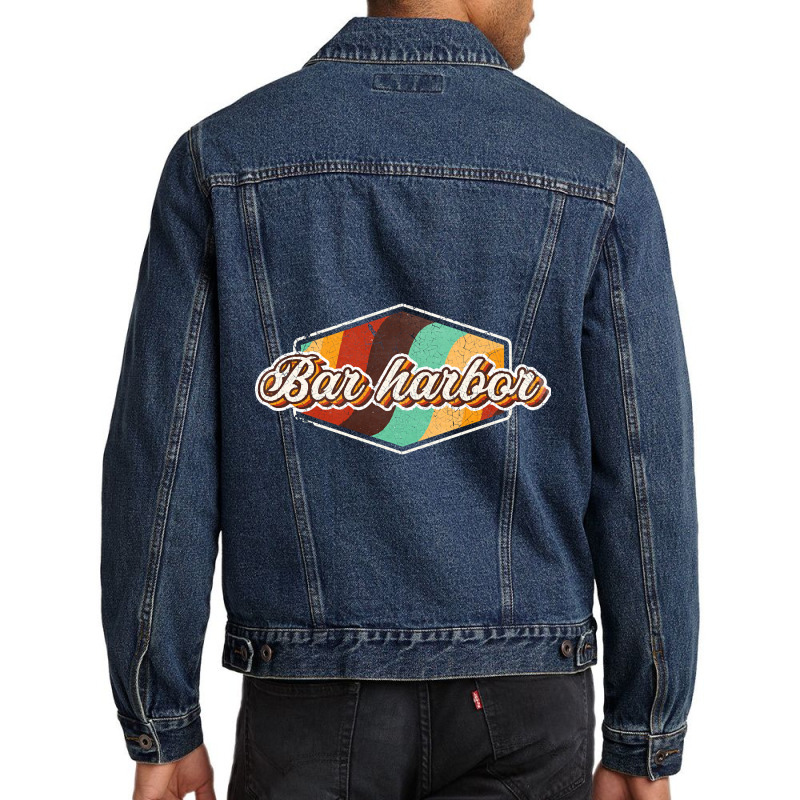 Bar Harbor City Men Denim Jacket by kundalinitrampled75 | Artistshot