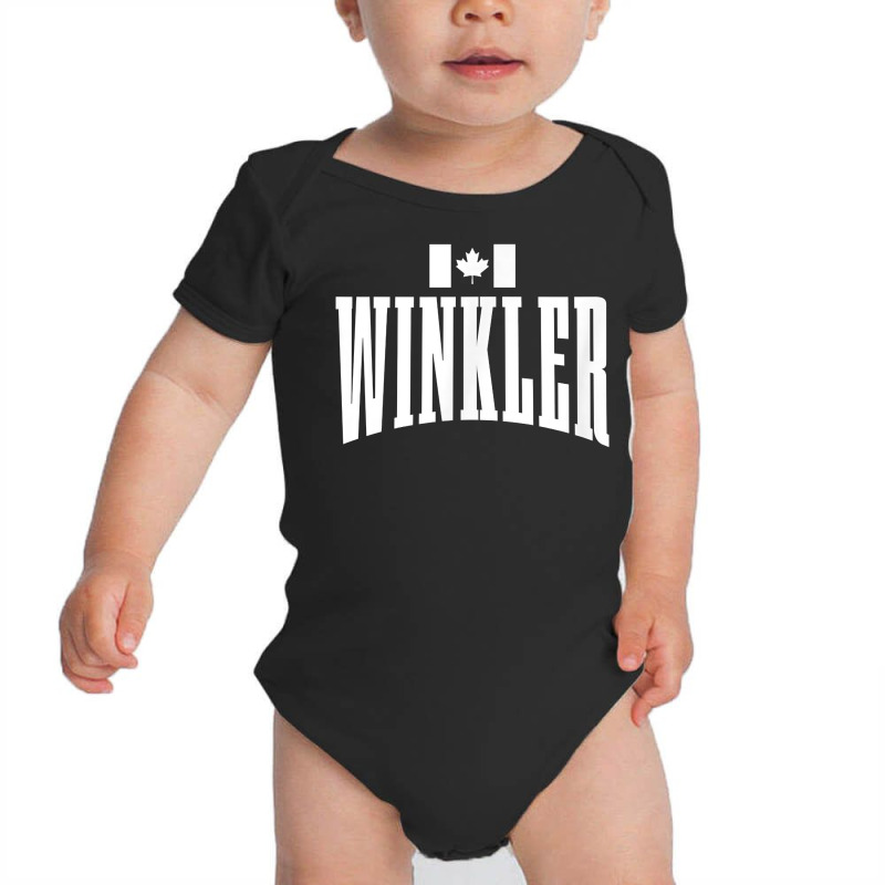 Winkler Manitoba Canada Canadian Flag T Shirt Baby Bodysuit | Artistshot