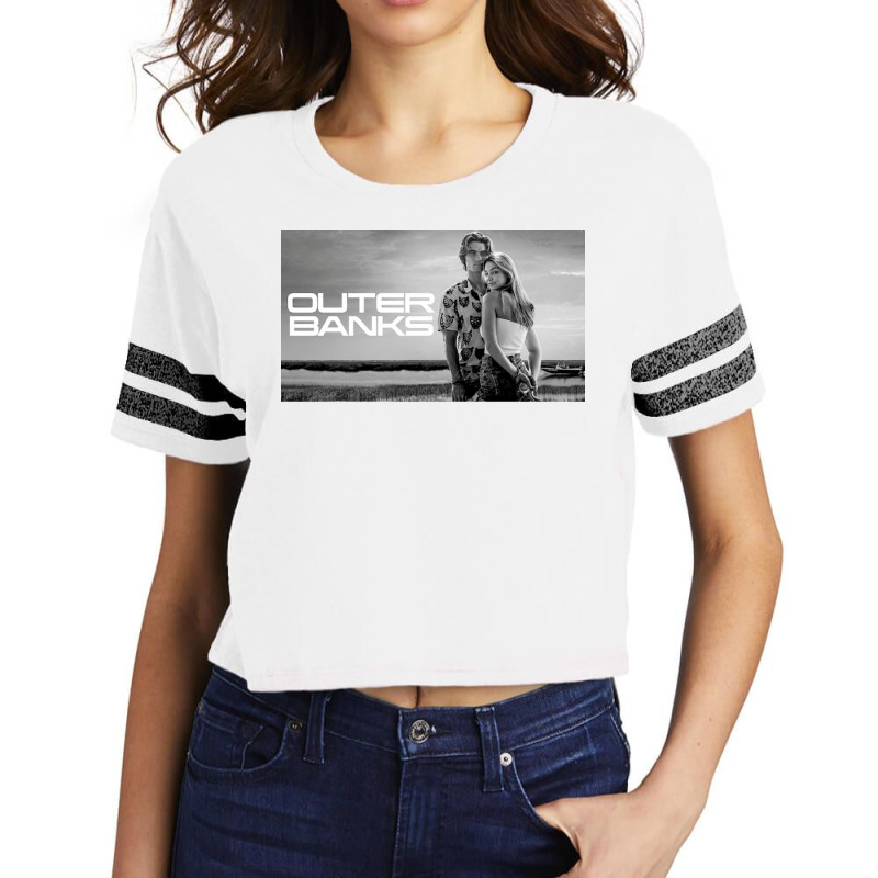 Outer Banks Black And White Poster Retro Scorecard Crop Tee by kuarezdofebreihy | Artistshot