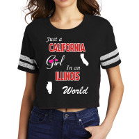 California - Illinois Scorecard Crop Tee | Artistshot