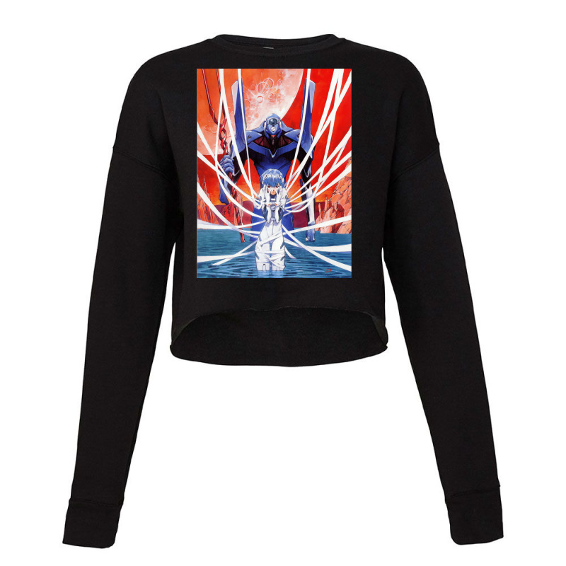 Newtype  Evangelion  Rei 1 Cropped Sweater by AngelinoGuron | Artistshot