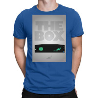 The Box By Pied Piper Poster Blue T-shirt | Artistshot