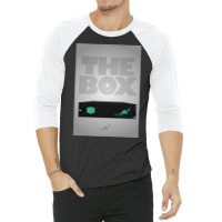 The Box By Pied Piper Poster Blue 3/4 Sleeve Shirt | Artistshot