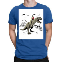 Jesus Riding On A Dinosaur Jesus Dinosaur Poster Tumblr T-shirt | Artistshot