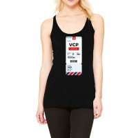 Campinas Boarding Pass Racerback Tank | Artistshot