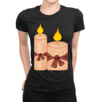 Candle Light Romantic Ladies Fitted T-shirt | Artistshot