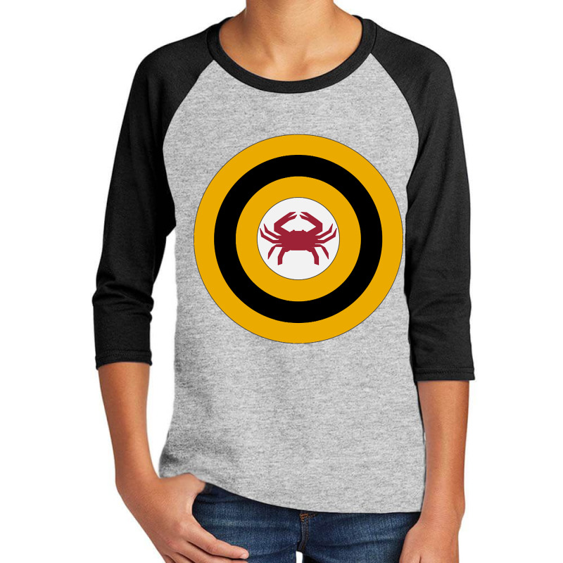 Captain Crab Shield Youth 3/4 Sleeve by kayakbetween30 | Artistshot