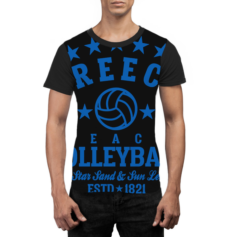 Beach Volleyball - Greece Graphic T-shirt by genuinelyseriously4 | Artistshot