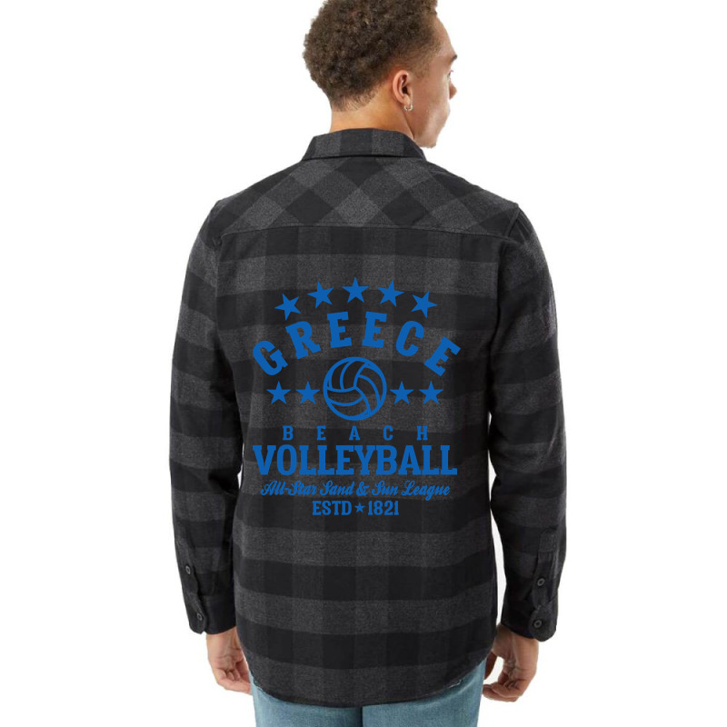 Beach Volleyball - Greece Flannel Shirt by genuinelyseriously4 | Artistshot