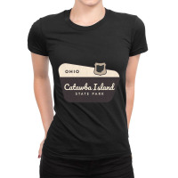 Catawba Island State Park Ohio Welcome Sign Ladies Fitted T-shirt | Artistshot