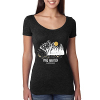 Pine Marten Campground Shirt Women's Triblend Scoop T-shirt | Artistshot