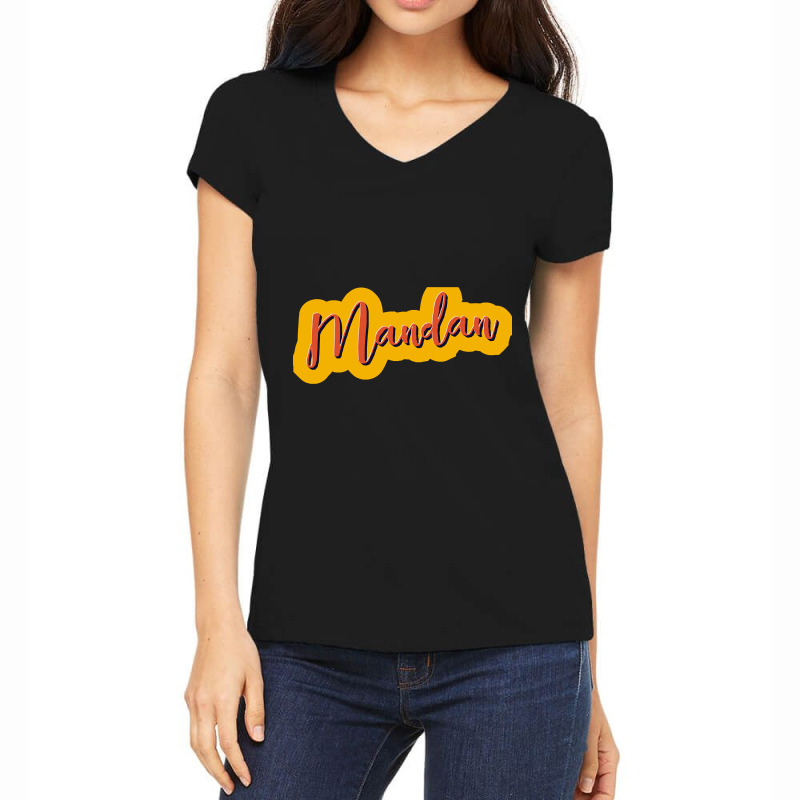 City Of Mandan-hizfm Women's V-Neck T-Shirt by mysofiazo | Artistshot