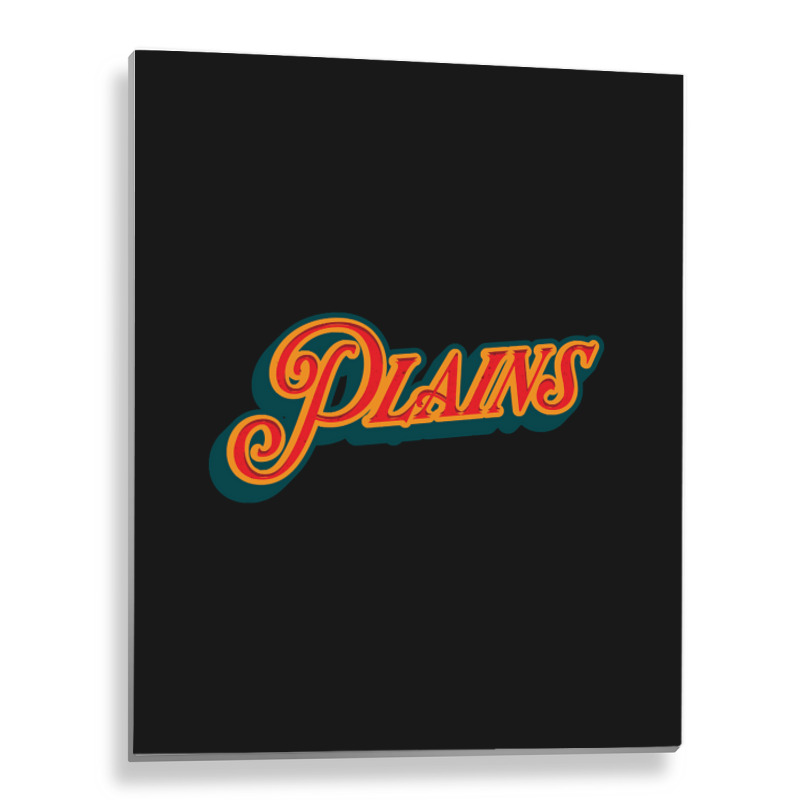 City Of Plains Metal Print Vertical | Artistshot