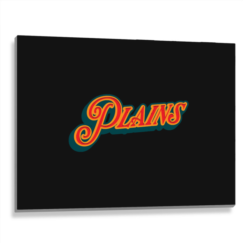 City Of Plains Metal Print Horizontal | Artistshot