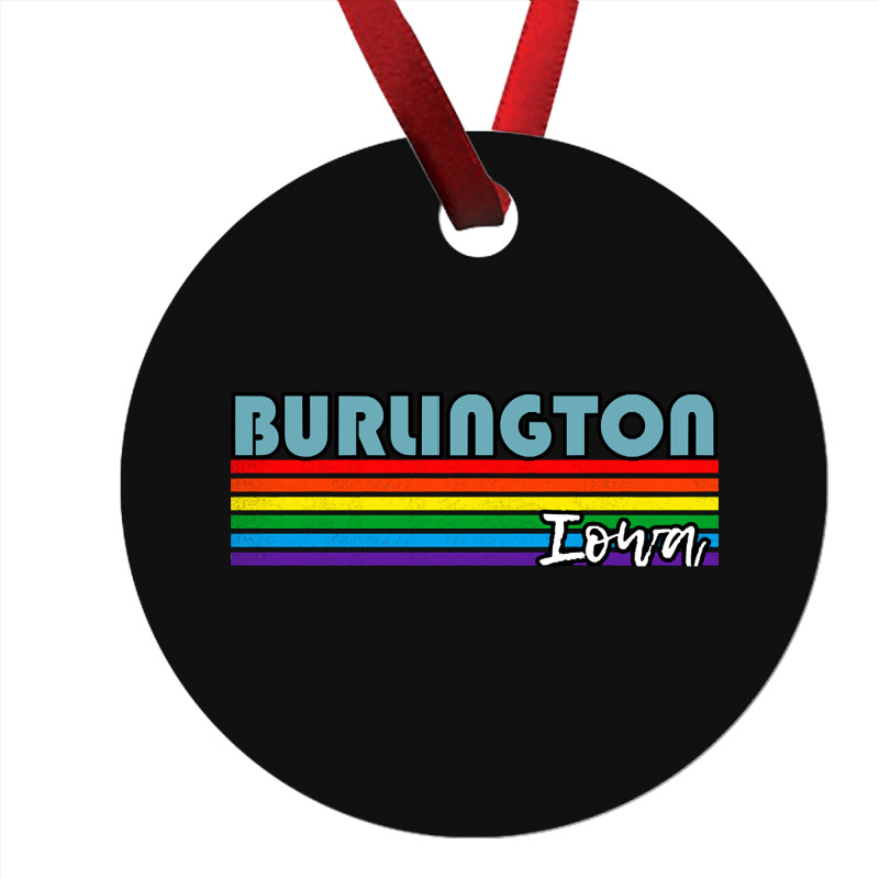 Burlington Iowa Pride Shirt Burlington Lgbt Gift Lgbtq Supporter Tee P Ornament | Artistshot