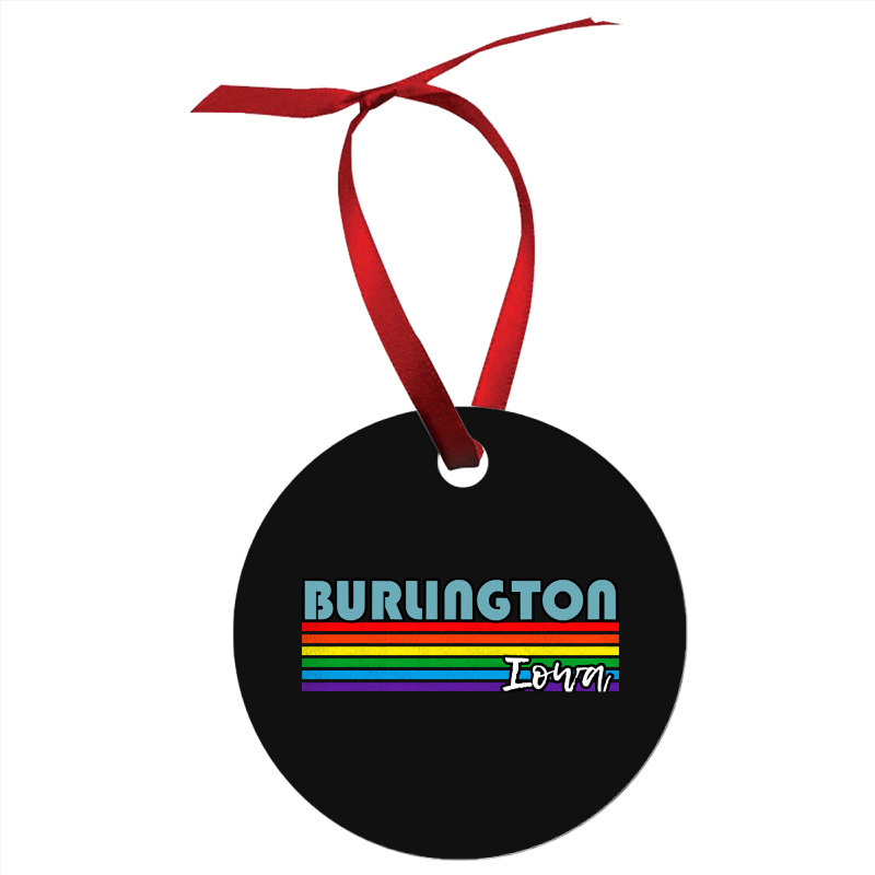 Burlington Iowa Pride Shirt Burlington Lgbt Gift Lgbtq Supporter Tee P Ornament | Artistshot