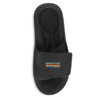 Burlington Iowa Pride Shirt Burlington Lgbt Gift Lgbtq Supporter Tee P Slide Sandal | Artistshot