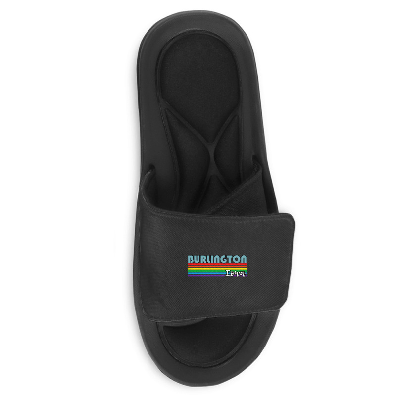 Burlington Iowa Pride Shirt Burlington Lgbt Gift Lgbtq Supporter Tee P Slide Sandal | Artistshot