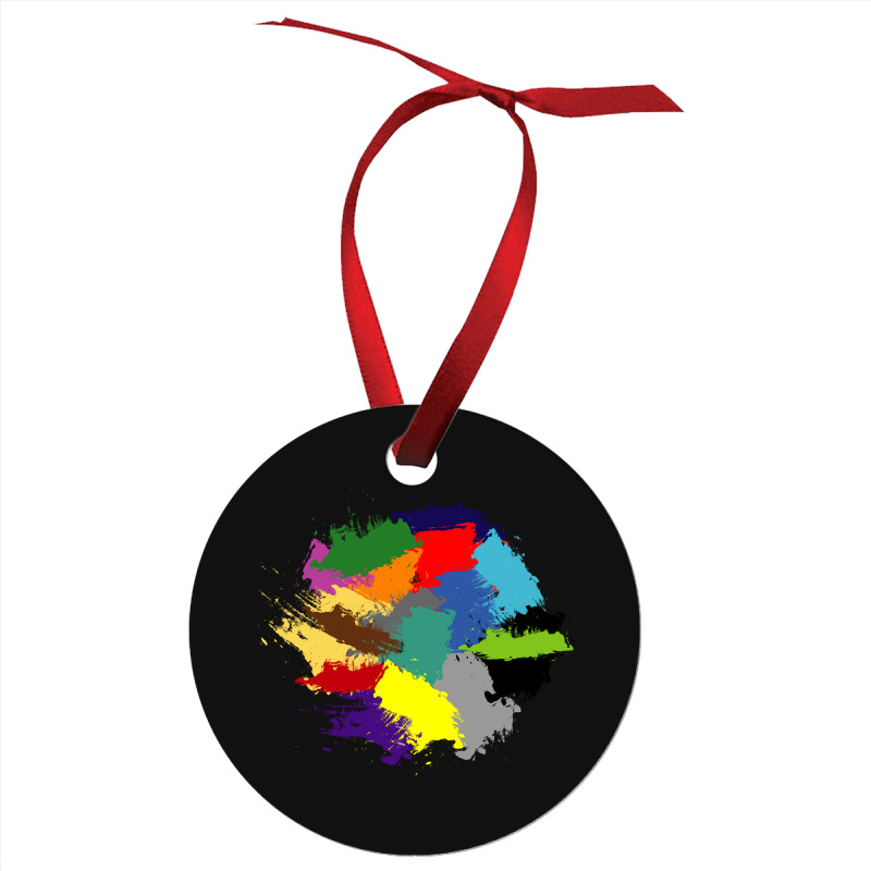 Colorful Brush Mess Ornament | Artistshot