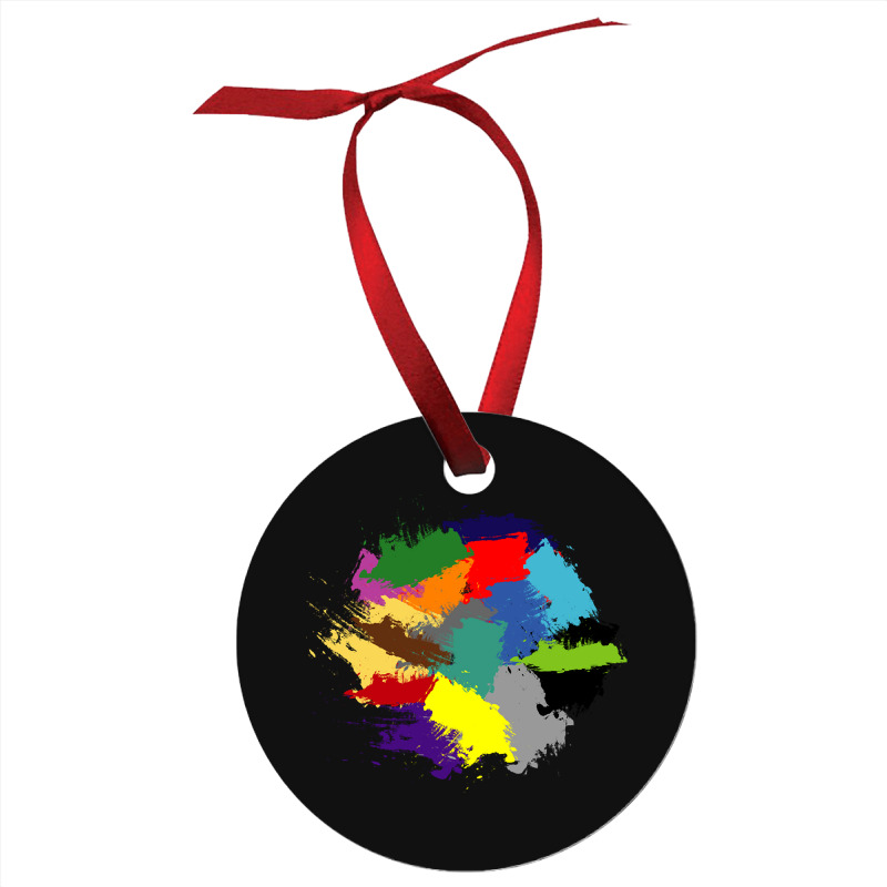 Colorful Brush Mess Ornament | Artistshot