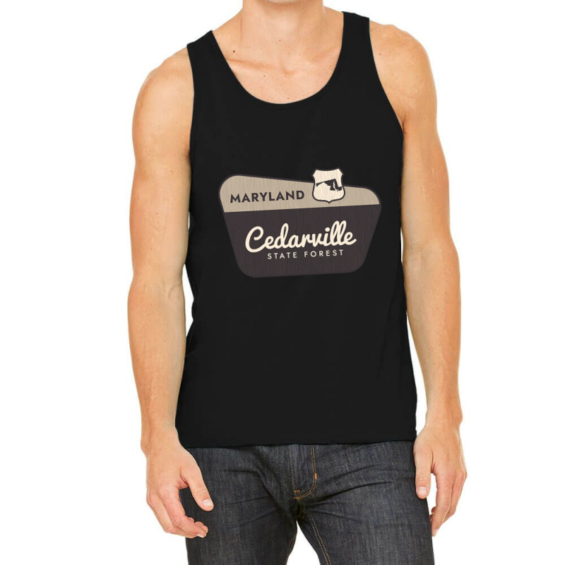 Cedarville State Forest Maryland Welcome Sign Tank Top by dentistdamaging500 | Artistshot