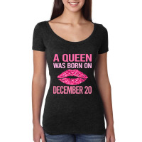 Pink Lips - Birthday December 20 20th Women's Triblend Scoop T-shirt | Artistshot